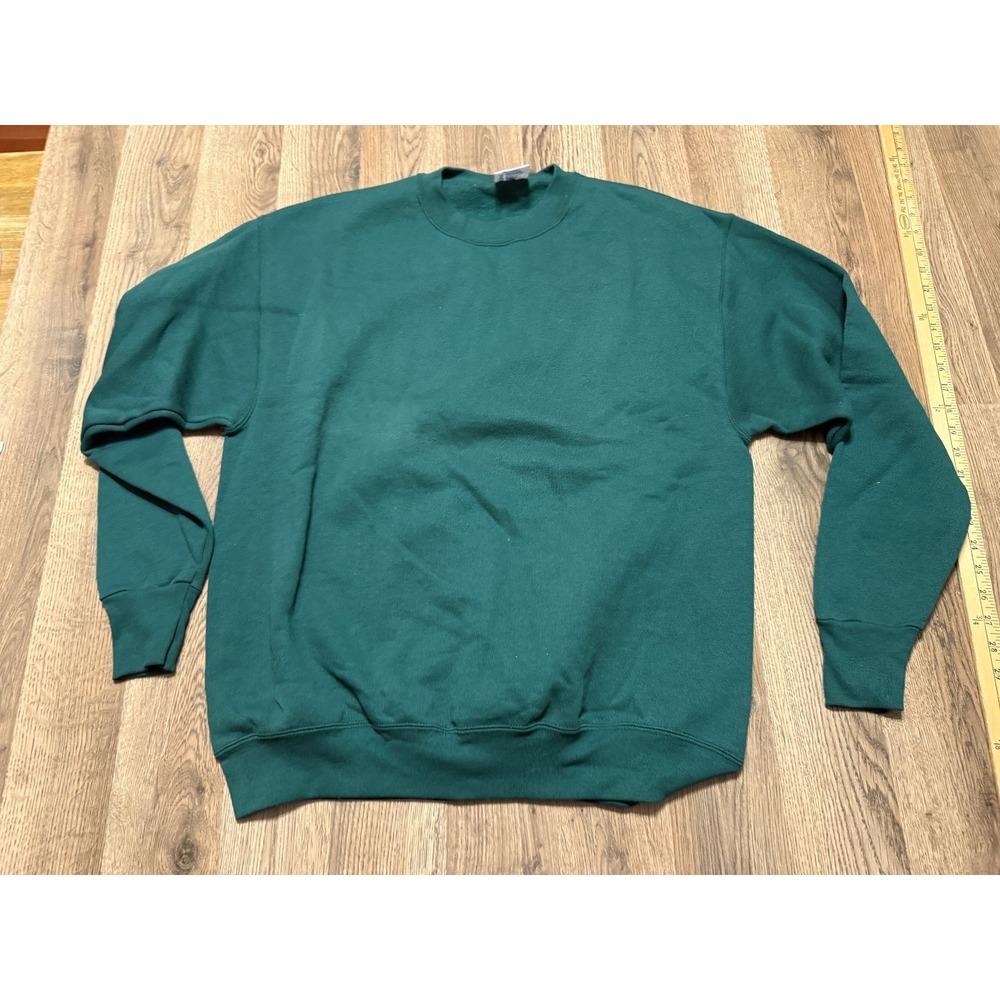 Vintage Delta Sweater, Men's Size Large, Green, Crew Neck, Pullover, Long Sleeve